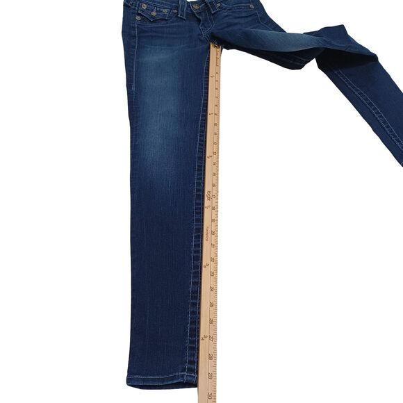 True Religion Serena Women's Skinny Flap Pockets Stretch Jeans Size 25 USA Made - Picture 13 of 16